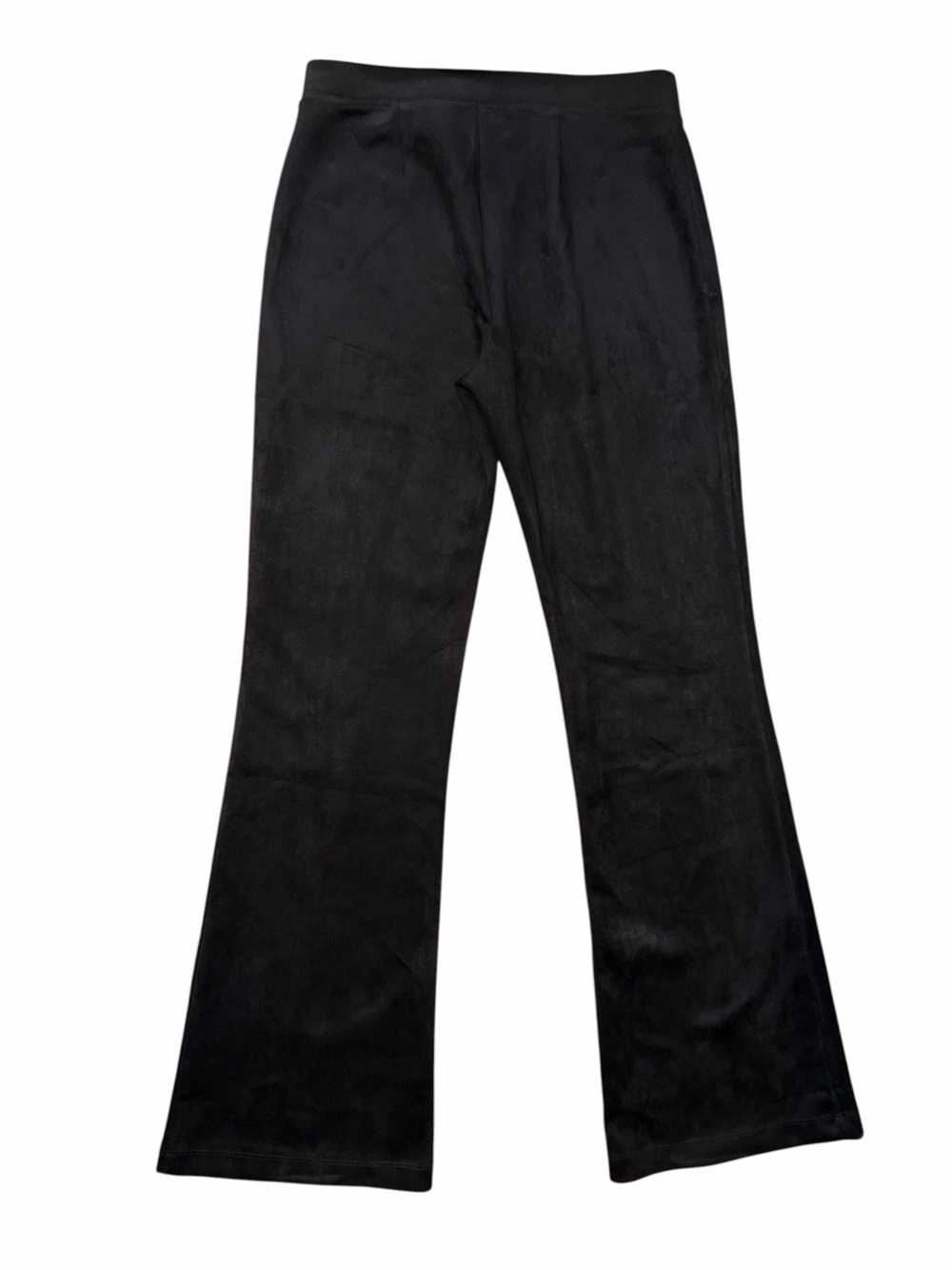 Sanctuary Lana Flare Pants Black Vegan Suede Pull On Trouser M Anthropologie - Picture 5 of 6